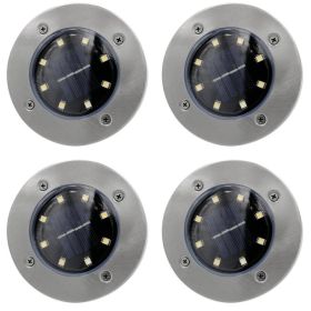 Outdoor Stainless Steel Garden Landscape Light (Option: 4pcs white)