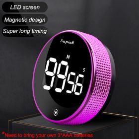 Magnetic Kitchen Timer Rotary Digital Timer Manual Countdown Alarm Clock Mechanical Cooking Timer Cooking Shower Study Stopwatch (Ships From: China)