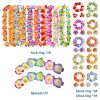 40-100pcs Hawaiian Party Artificial Flowers leis Garland Necklace Headband Garlands Beach Tropical Party Supplies Wedding Decor
