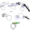 Horror Headband Props Decoration Scary Blood Fake Ax Saws Knife Simulation Plastic Toy Party Masquerade Mischief Decor