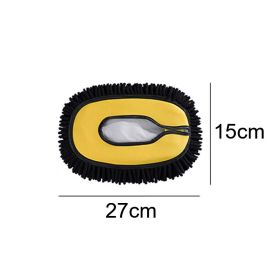 2022 New 15 Degree Bend Car Cleaning Brush Special Telescoping Long Handle Cleaning Mop Auto Accessories Car Wash Tool Supplies (Color: Separate Brush Head)