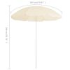 Outdoor Parasol with Steel Pole Sand 70.9"