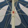 Outdoor Parasol with Steel Pole Blue 70.9"