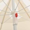 Outdoor Parasol with Steel Pole Sand 70.9"
